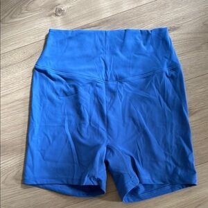BuffBunny Blue Bike Shorts High-Waisted Performance